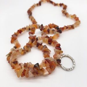 Long Cornelian necklace